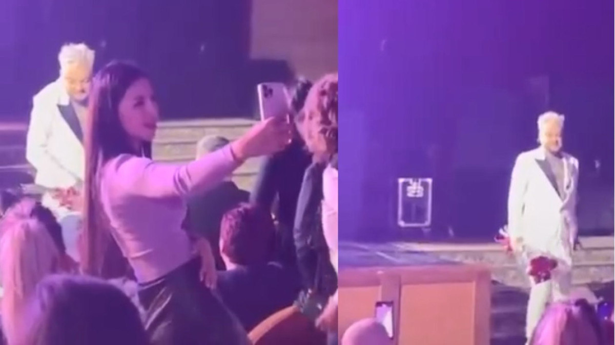 Филипп Киркоров ударил букетом цветов человека на своем концерте в Алматы