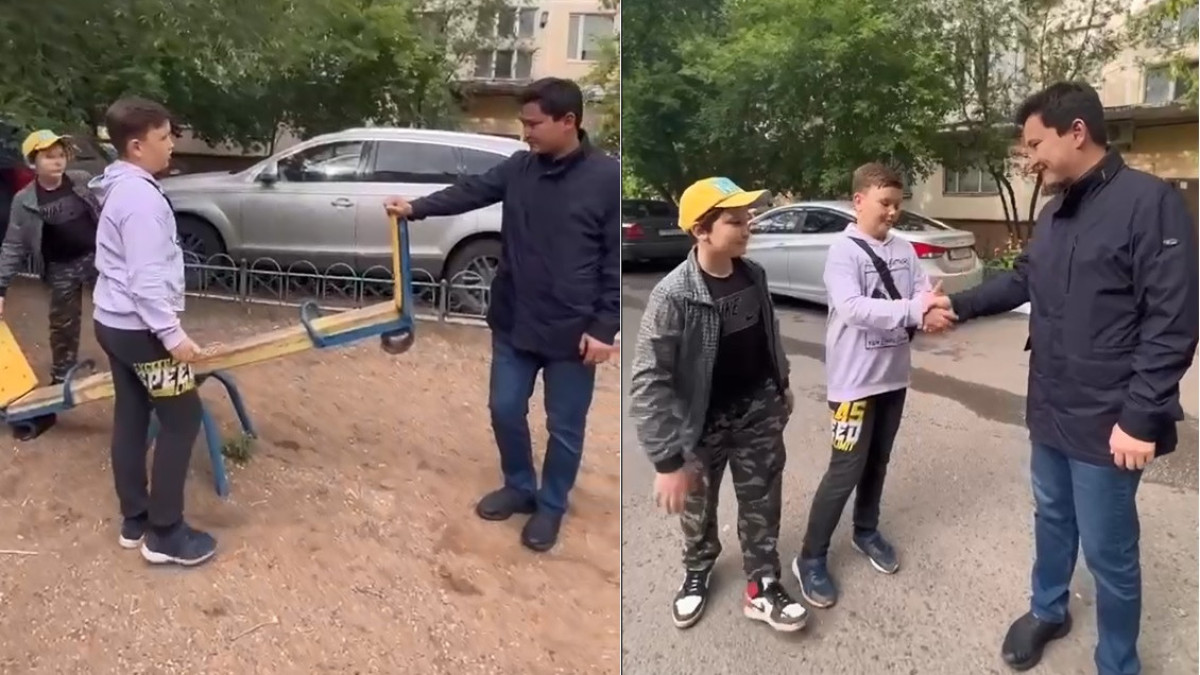 Маленький аким из Астаны умилил пользователей соцсетей