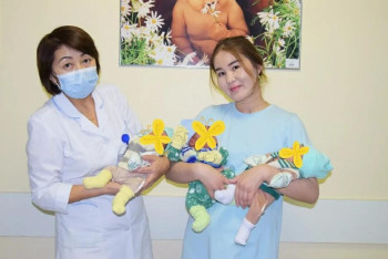 Фотография к новости: В столице родилась тройня Касым, Жомарт и Кемел