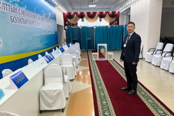 Фотография к новости: В больницах, воинских частях и Дворце культуры открыты избирательные участки в Акмолинской области