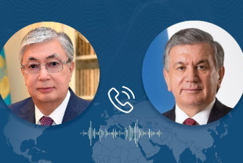 Фотография к новости: Мирзиёев поздравил Токаева по телефону с уверенной победой на президентских выборах