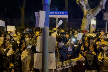 Фотография к новости: Протесты вспыхнули в Китае из-за коронавирусного локдауна