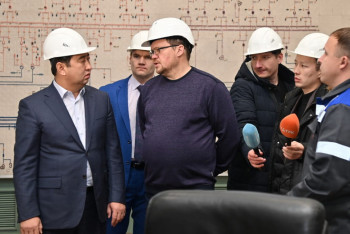 Фотография к новости: Аким СКО Айдарбек Сапаров проинспектировал работу ТЭЦ-2