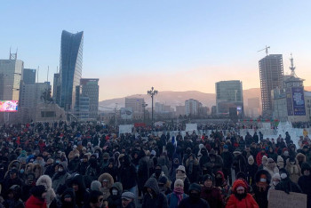 Фотография к новости: Митинги против коррупции проходят в Монголии