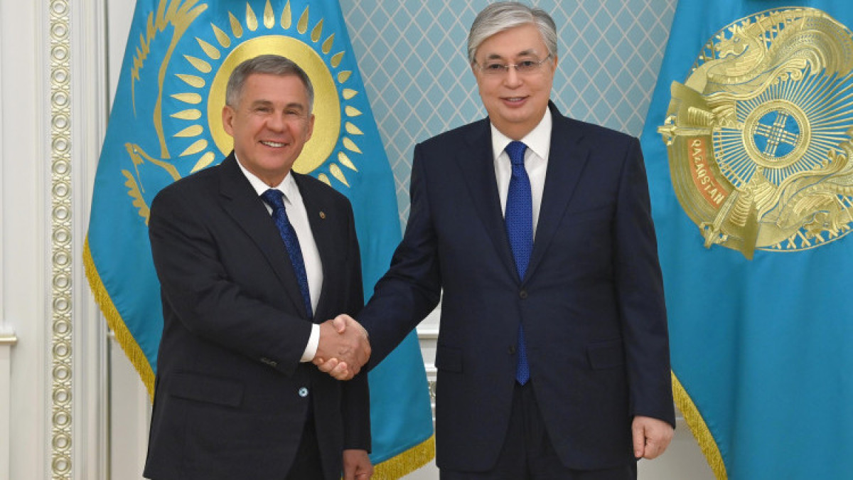 Касым-Жомарт Токаев встретился с президентом Татарстана Рустамом Миннихановым в Астане