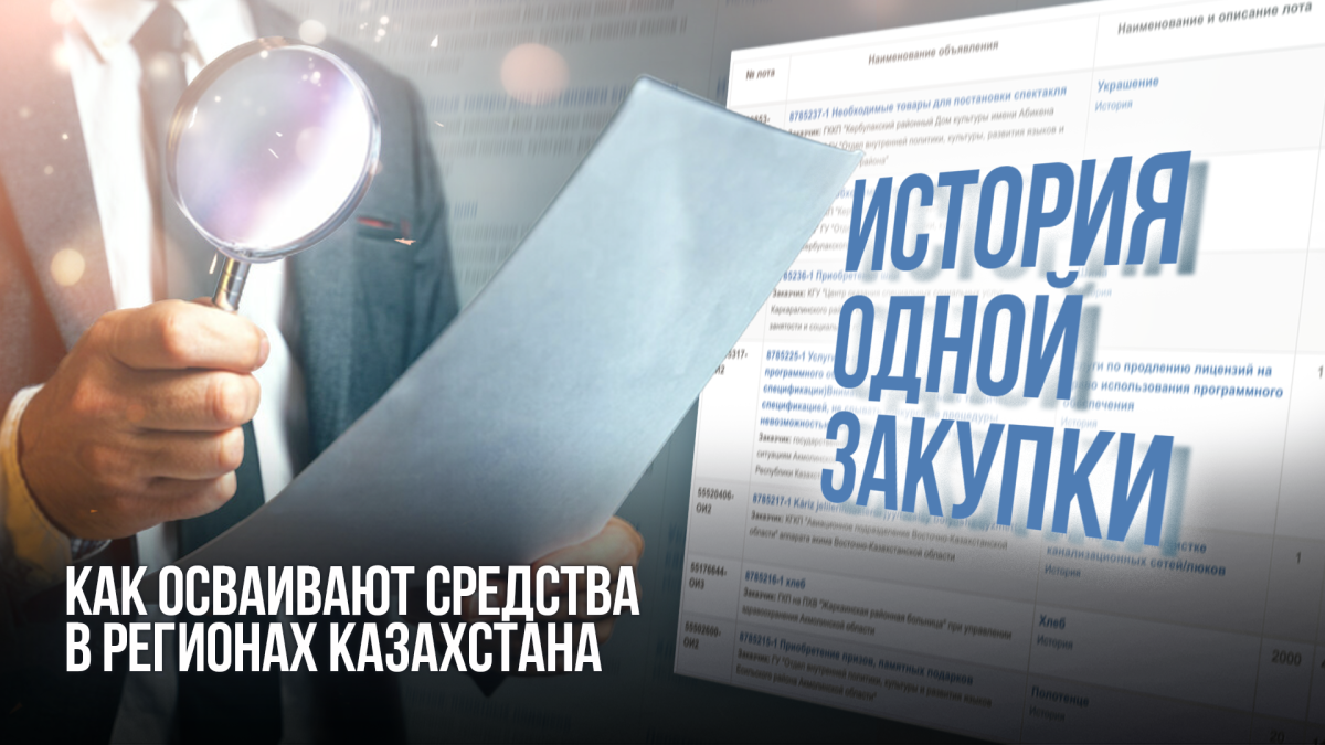 История одной закупки: как осваивают средства в регионах Казахстана