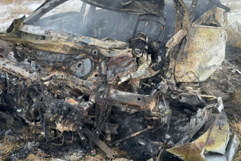 Фотография к новости: Жуткое ДТП в Костанайской области: загорелись две машины, погибли два человека