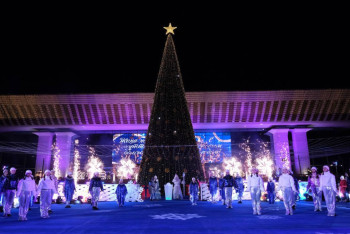 Фотография к новости: На главной новогодней ёлке Алматы зажглись огни