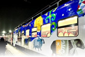 Фотография к новости: Новогодний экспресс начал курсировать по маршруту Астана — Боровое