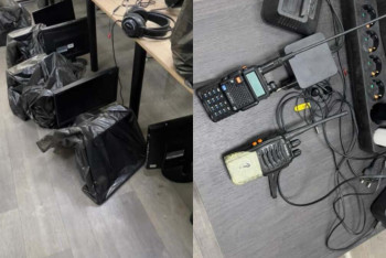 Фотография к новости: Обнародовано видео задержания в Украине мошенников, которые звонили казахстанцам