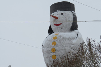 Фотография к новости: Самого большого снеговика слепили осужденные в Карагандинской области