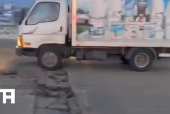 Фотография к новости: Швы расходятся на отремонтированном недавно мосту в Астане