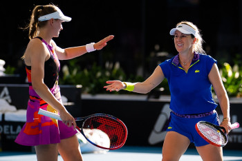 Фотография к новости: Елена Рыбакина остановилась в шаге от первого титула WTA в парном разряде