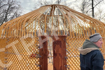 Фотография к новости: Казахская диаспора установит еще одну "юрту несокрушимости" в Украине