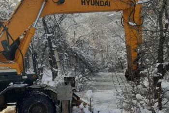 Фотография к новости: Подтопление дороги ликвидировали в Алматы