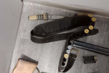 Фотография к новости: Целый арсенал оружия и патроны изъяли у сельчанина на юге Казахстана