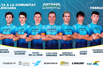 Фотография к новости: "Астана" объявила состав на Вуэльту Валенсии 2023