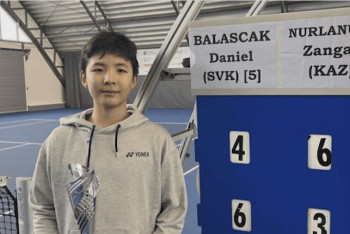 Фотография к новости: Казахстанец выиграл теннисный турнир в Словакии