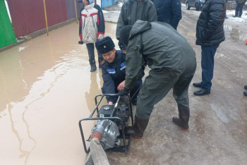 Фотография к новости: Талые воды подтопили дворы в нескольких сёлах Жамбылской области