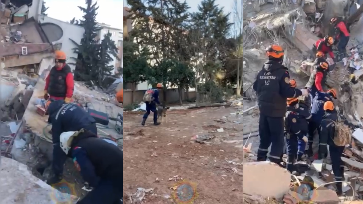 кадры из видео МЧС РК