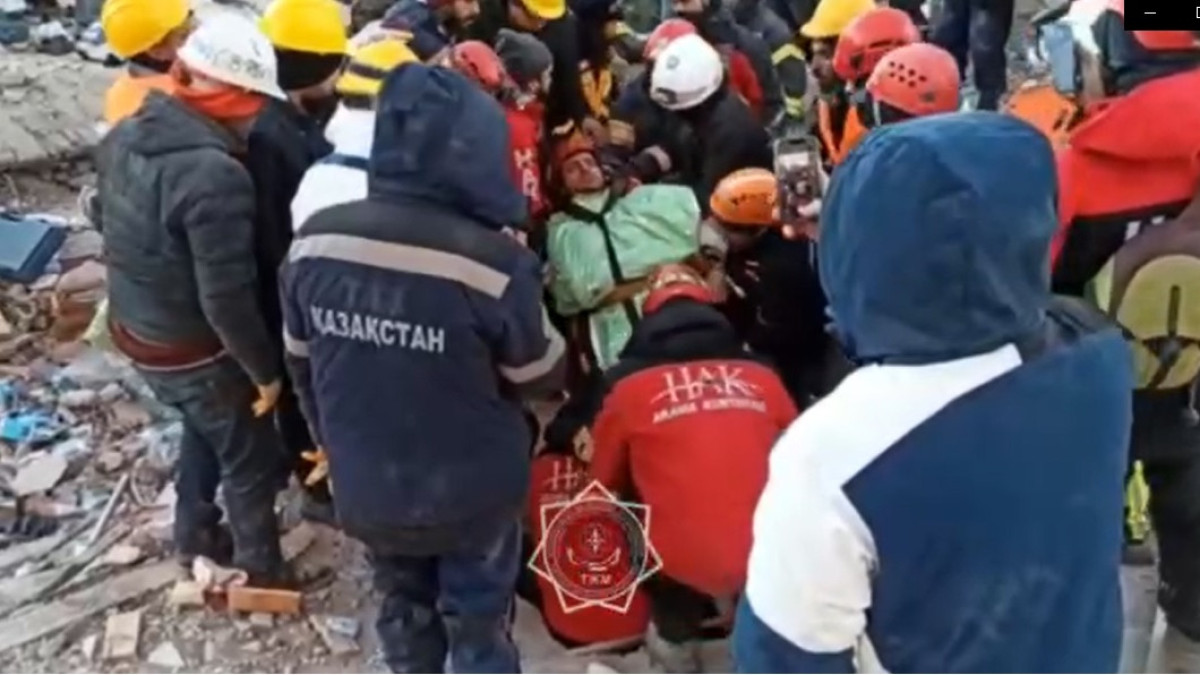 кадр из видео МЧС РК