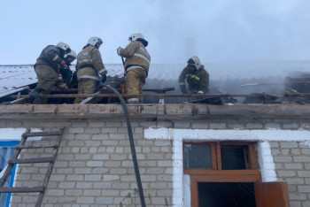 Школа загорелась в селе Павлодарской области