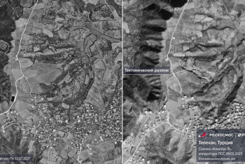 Фотография к новости: Последствия землетрясения в Турции сфотографировали из космоса