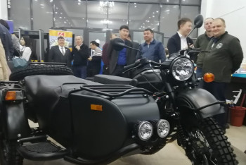 Фотография к новости: Мотоциклы "Урал" местной сборки показали в Петропавловске