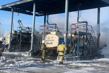 Фотография к новости: Два топливозаправщика сгорели в Кокшетау