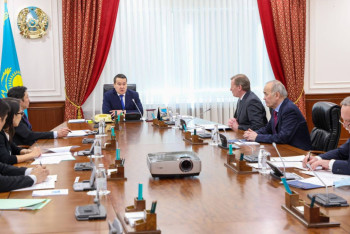 Фотография к новости: Развитие проекта Каспийского трубопроводного консорциума обсудил Смаилов с гендиректором КТК