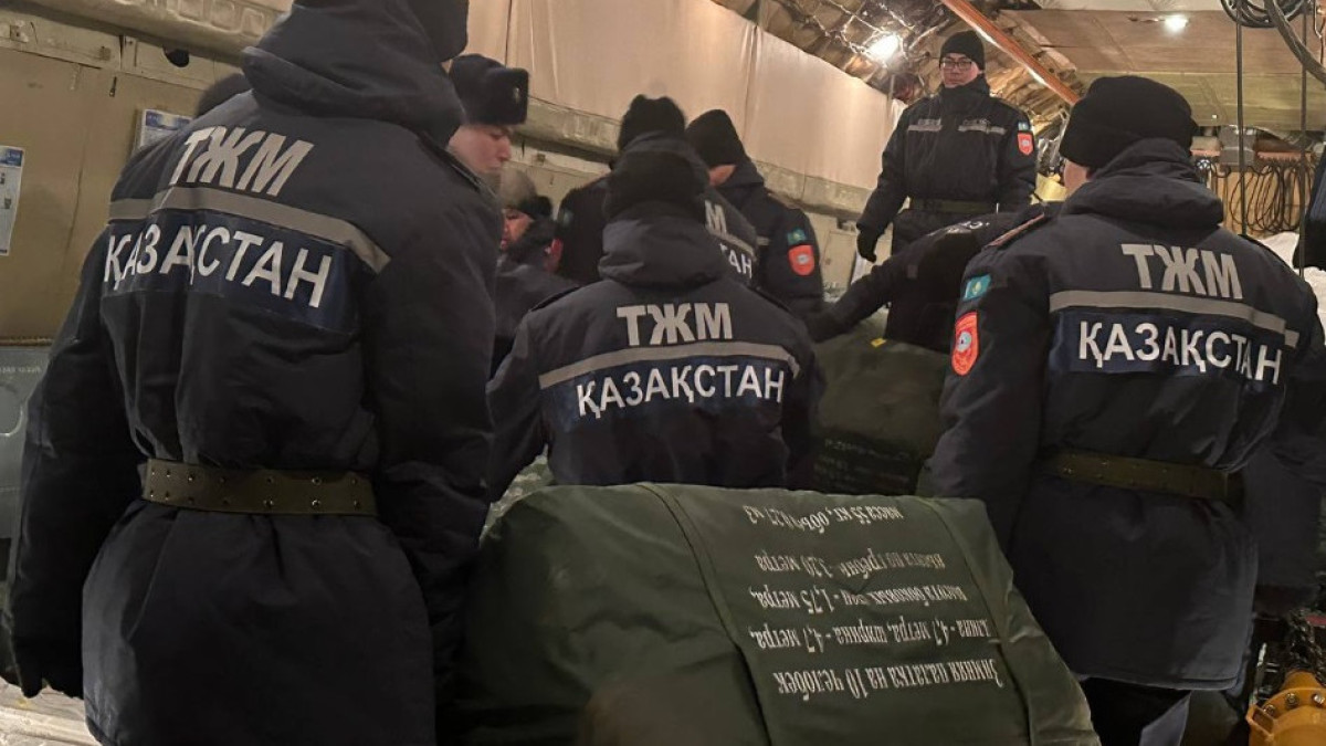 Борт с дополнительной гуманитарной помощью вылетел из Казахстана в Турцию