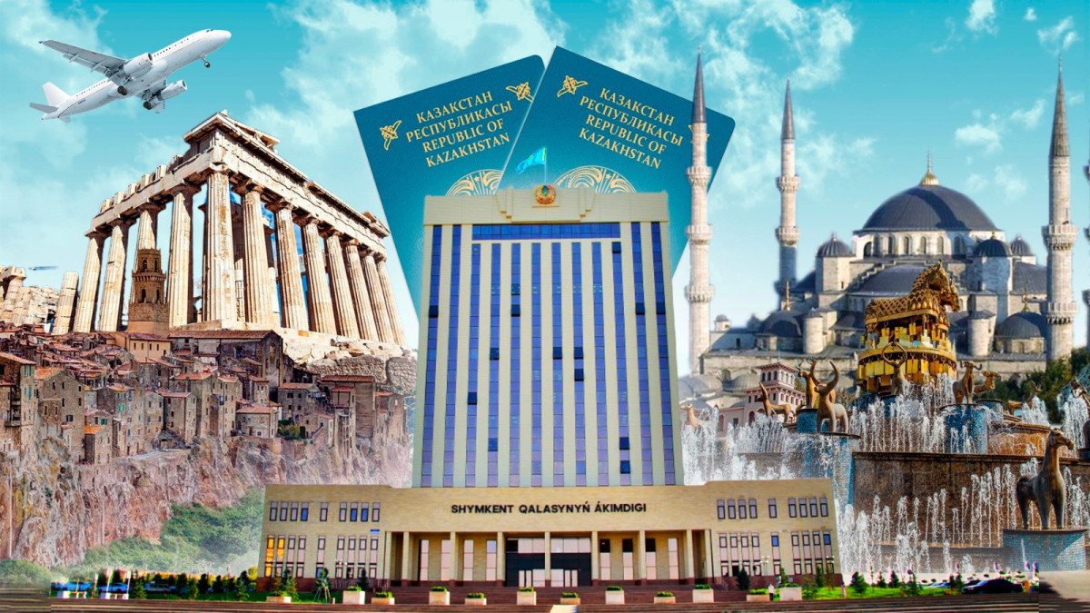 коллаж Чингиза Касымхана