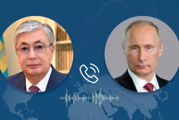 Фотография к новости: Токаев переговорил по телефону с Путиным