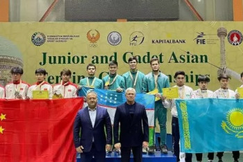 Фотография к новости: Казахстан завоевал медаль на чемпионате Азии по фехтованию