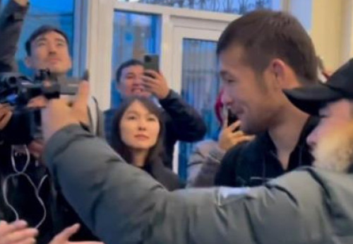 Фотография к новости: Шавката Рахмонова с размахом встретили в Казахстане после пятой победы в UFC