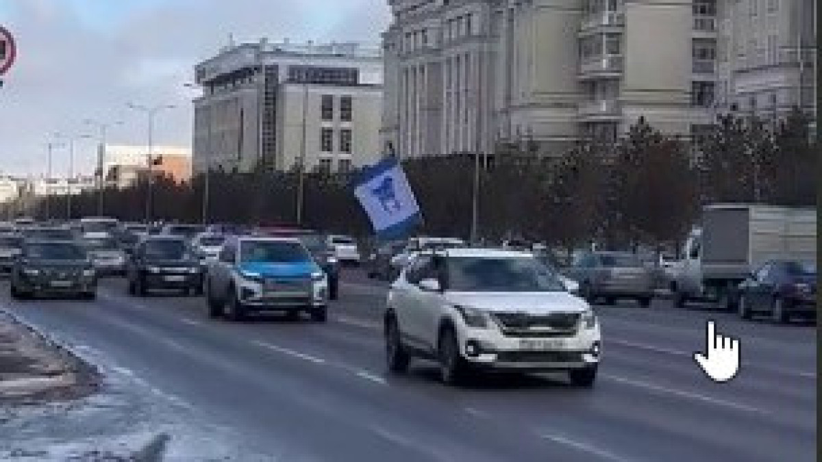 Автопробег провела партия "Ак жол" в городах Казахстана