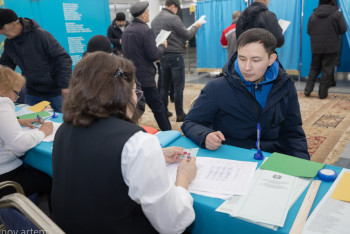 Фотография к новости: Самая высокая явка пока в Жамбылской области - данные ЦИК