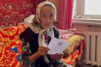 Фотография к новости: 99-летняя ветеран тыла проголосовала на выборах в Абайской области