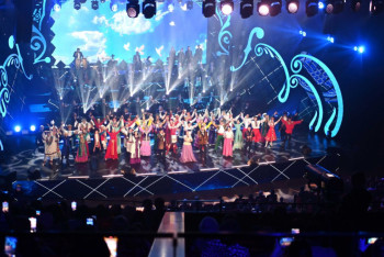 Фотография к новости: Президент посетил концерт, посвящённый творчеству Шамши Калдаякова