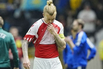 Фотография к новости: "Не знаю, что это было": капитан сборной Дании прокомментировал поражение от Казахстана