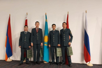 Фотография к новости: Курсант из Казахстана блестяще выступил на олимпиаде по иностранному языку в Армении