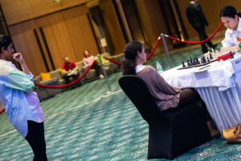 Фотография к новости: Бибисара Ассаубаева по-прежнему лидирует на Гран-при в Индии