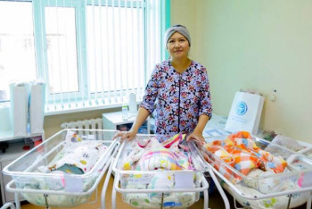 Фотография к новости: Тройня появилась на свет в Астане