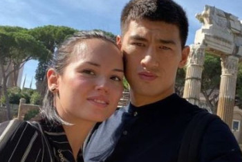 Фотография к новости: Жена Дмитрия Бивола прибыла в Алматы и заявила о своих казахстанских корнях