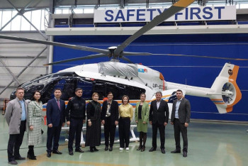 Фотография к новости: Вертолёты Airbus собрали на заводе в Казахстане