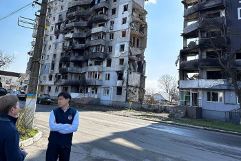 Фотография к новости: BI Group восстановит разбомбленную больницу в Украине