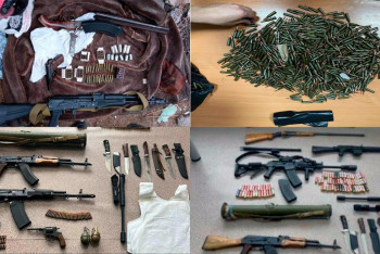 Фотография к новости: 38 АК, 100 пистолетов, гранаты и 30 тысяч боеприпасов — в КНБ рассказали о найденном с начала года оружии