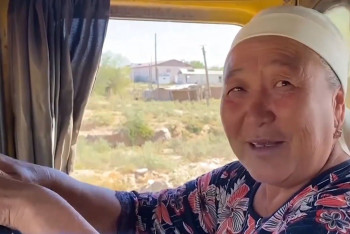 Фотография к новости: 60-летняя жительница Арыси зарабатывает на жизнь укрощением трактора