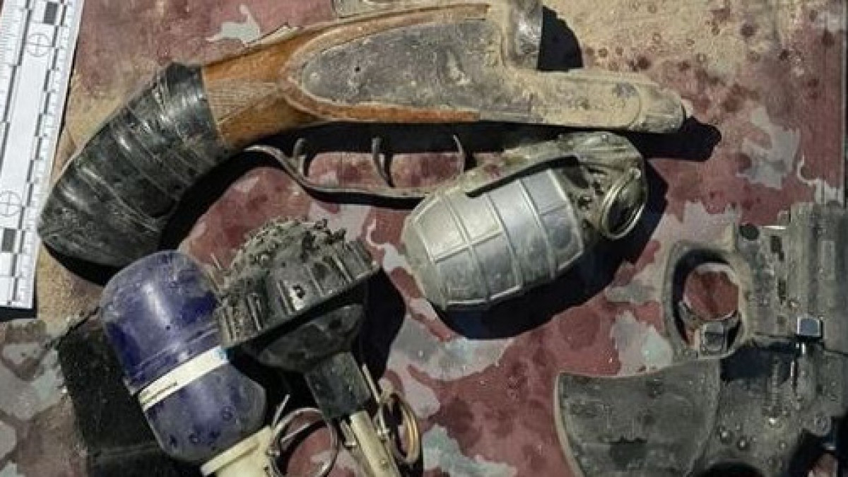 Тайник с оружием обнаружен недалеко от Талдыкоргана