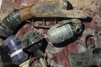 Фотография к новости: Тайник с оружием обнаружен недалеко от Талдыкоргана